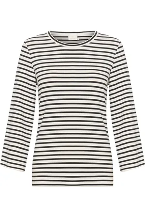 Kaffe Femme, Tops, , Taille: 46 FR Haut à rayures à manches 3/4
