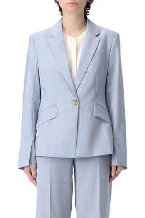 HUGO BOSS Femme, Vestes, Bleu, Taille: 44 FR Blazer Classique en Laine