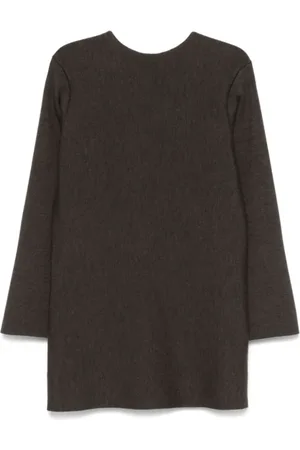 Khaite Femme, Robes, Brun, Taille: 38 FR Mini-robe marron cèdre à manches longues