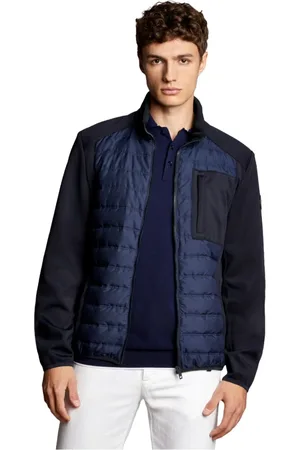 FAY Homme, Vestes, Bleu, Taille: S Veste Technique Matelassée avec Inserts en Scuba