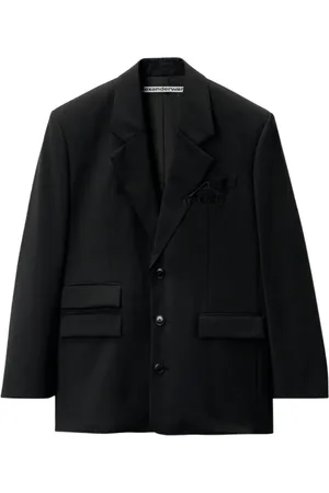 Alexander Wang Femme, Vestes, Noir, Taille: 36 FR Blazer Oversize avec Détails Raffinés