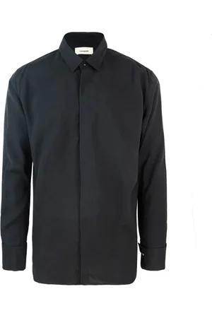A PAPER KID Homme, Chemises, Noir, Taille: XL Chemise Noire à Boutons Modal Polyester