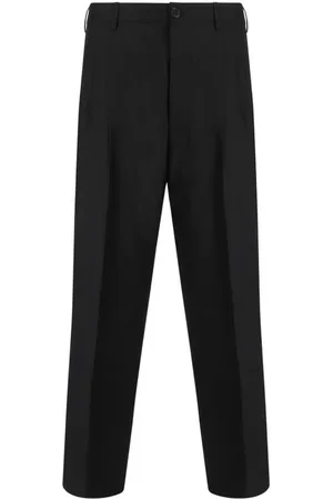 Marni Homme, Pantalons, Noir, Taille: M Pantalon Oversize en Laine avec Poches