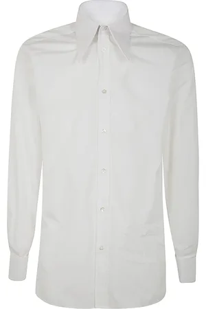 Maison Margiela Homme, Chemises, Blanc, Taille: S Chemise Élégante à Manches Longues