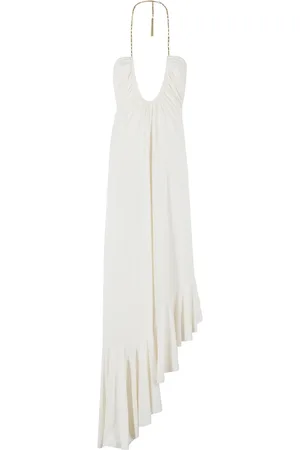 AMEN Femme, Robes, Blanc, Taille: 34 FR Robe Fluide pour Femmes