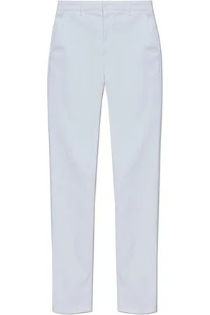 Giorgio Armani Homme, Pantalons, Blanc, Taille: M Pantalon avec jambes légèrement fuselées