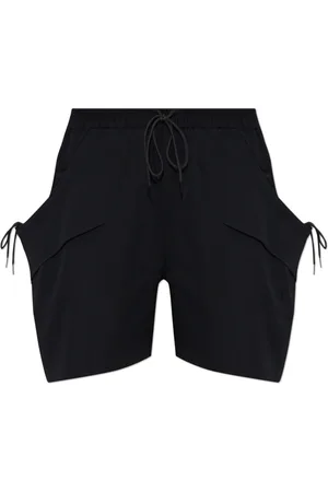 Y-3 Femme, Shorts, Noir, Taille: 36 FR Shorts avec Logo Imprimé