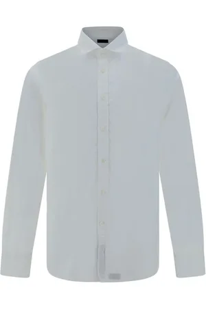 DEPERLU Homme, Chemises, Bleu, Taille: S Chemise classique en popeline de coton avec poignets boutonnés