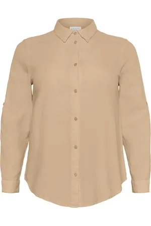 Kaffe Femme, Blouses et Chemises, , Taille: 54 FR Chemisier classique sable