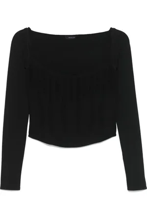 MUGLER Femme, Tops, Noir, Taille: 42 FR Madonna Neck Top