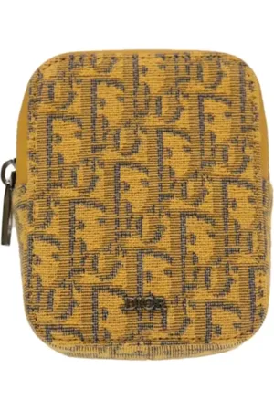 Dior Homme, Pre-owned, Jaune, Taille: ONE Size Pre-owned Toile sacs-ports-paule
