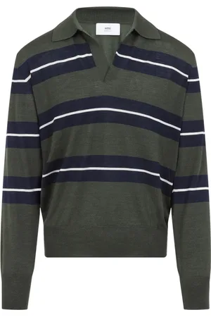 Ami Homme, Tops, Multicolore, Taille: M Polo rayé