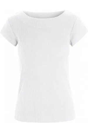 Bitte Kai Rand Femme, Tops, Blanc, Taille: 46 FR T-Shirt Côtelé