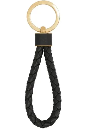 Bottega Veneta Femme, Accessoires, Noir, Taille: ONE Size Porte-Clés en Cuir Noir