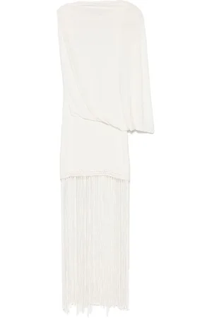 FAITHFULL THE BRAND Femme, Robes, Blanc, Taille: 36 FR Robe Blanche avec Pompon