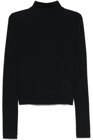 Armarium Femme, Tops, Noir, Taille: 36 FR Pull Noir à Col Montant