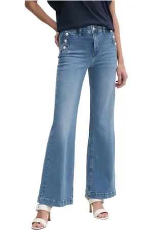 Liu Jo Femme, Jeans, Bleu, Taille: W28 Jean Skinny en Denim avec Boutons Dorés