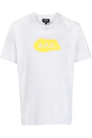 A.P.C. Homme, Tops, Gris, Taille: M T-shirt en coton