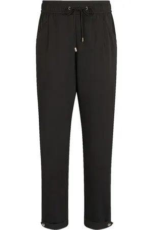 Liu Jo Femme, Pantalons, Noir, Taille: 44 FR Pantalon Noir Élégant Style Moderne