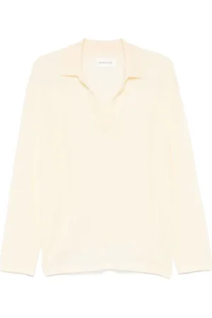 Armarium Femme, Pulls, Jaune, Taille: 38 FR Pull Col Polo Jaune Clair
