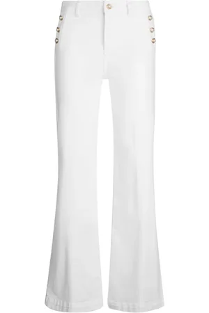 Liu Jo Femme, Pantalons, Blanc, Taille: W29 Pantalon Blanc Élégant