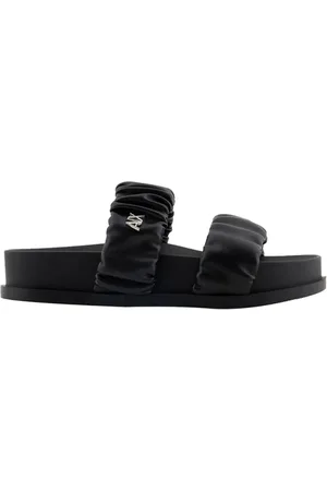 Armani Exchange Femme, Chaussures, Noir, Taille: 38 EU Sandales d