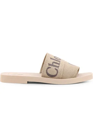 Chloé Femme, Chaussures, , Taille: 38 EU Sandales en lin avec broderie