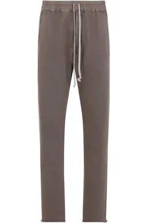 Rick Owens Homme, Pantalons, Brun, Taille: S Pantalon Gris en Coton