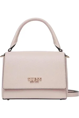 Guess Femme, Sacs, Rose, Taille: ONE Size Sac à Main Rose avec Détails Dorés