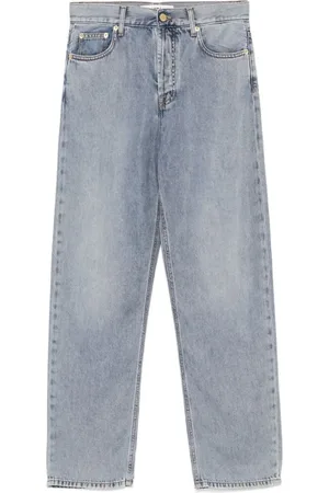 DARKPARK Femme, Jeans, Bleu, Taille: W28 Jean Bleu-Gris à boutons