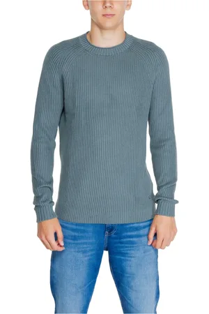 Calvin Klein Homme, Pulls, Vert, Taille: L Pull Raglan en Coton Biologique