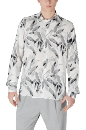 Antony Morato Homme, Chemises, Blanc, Taille: S Chemise à Boutons Florale Homme Blanc