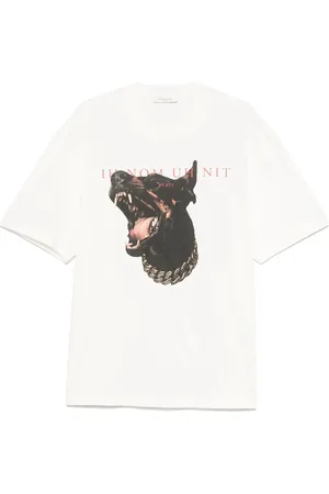 Ih Nom Uh Nit Homme, Tops, Blanc, Taille: M T-shirt Blanc en Coton avec Logo Imprimé