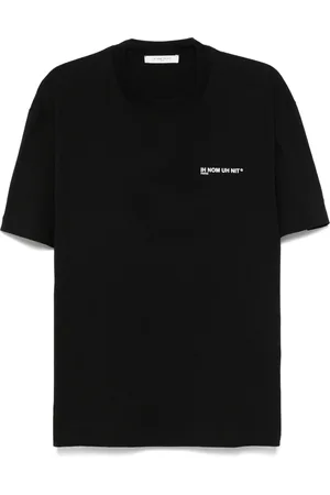 Ih Nom Uh Nit Homme, Tops, Noir, Taille: 3XL T-shirt léopard en coton noir Impression logo