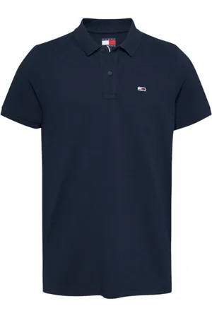 Tommy Hilfiger Homme, Tops, Bleu, Taille: L Polo Bleu Uni Printemps/Été