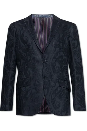 Etro Homme, Vestes, Bleu, Taille: M Blazer en lin