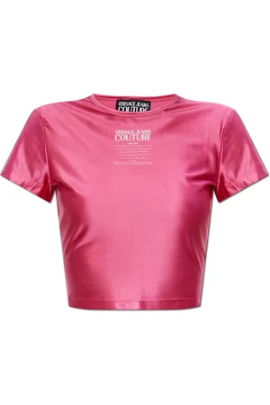 VERSACE Femme, Blouses et Chemises, Rose, Taille: 38 FR T-shirt avec impression