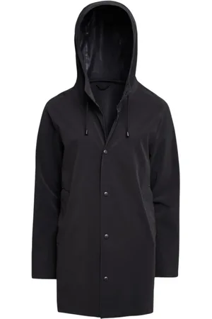 Stutterheim Unisex, Vestes, Noir, Taille: XL Imperméable Léger Mat