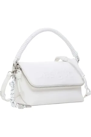 Desigual Femme, Sacs, Blanc, Taille: ONE Size Sac Fourre-Tout Structuré Blanc