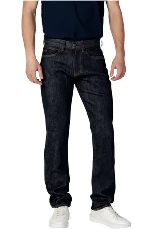 Armani Exchange Homme, Jeans, Bleu, Taille: W33 Jean Bleu Uni Fermeture Éclair Printemps/Été Homme
