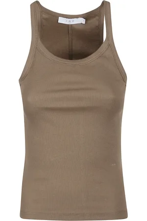 IRO Femme, Tops, Vert, Taille: 38 FR T-shirt Décontracté en Coton