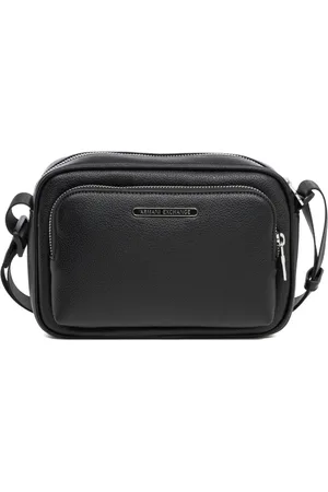 Armani Exchange Homme, Sacs, Noir, Taille: ONE Size Sac Bandoulière Élégant avec Sangle Réglable