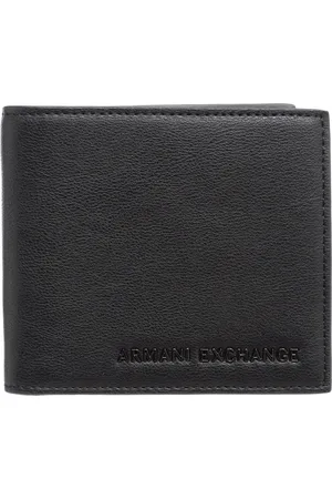 Armani Exchange Homme, Accessoires, Noir, Taille: ONE Size Portefeuille Logo Simple