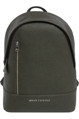 Armani Exchange Homme, Sacs, Vert, Taille: ONE Size Sac à Dos Élégant avec Fermeture Éclair et Poches
