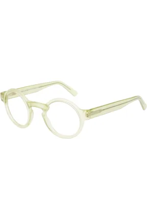 ANDY WOLF Homme, Accessoires, Vert, Taille: ONE Size Lunettes de Soleil Vertes en Acétate Faites à la Main