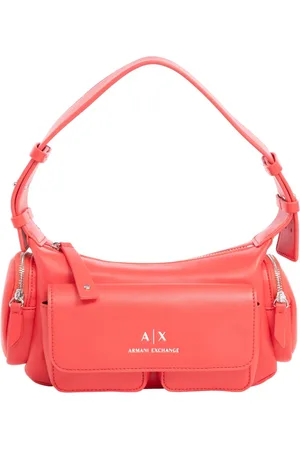 Armani Exchange Femme, Sacs, Rouge, Taille: ONE Size Sac Hobo Chic avec Fermeture Éclair