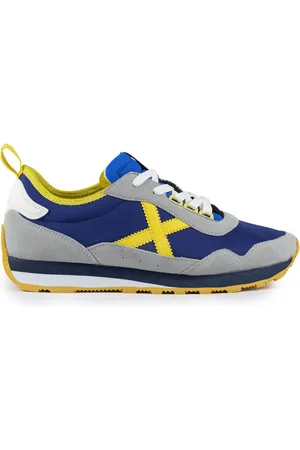 Munich Homme, Chaussures, Multicolore, Taille: 41 EU Baskets Style Rétro Bleu Daim