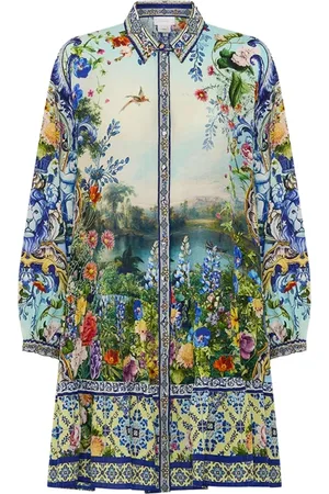 Camilla Femme, Robes, Multicolore, Taille: 40 FR Robe courte en soie à volants - Wall To Wall Wonders
