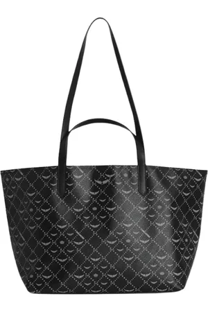 Zadig & Voltaire Femme, Sacs, Noir, Taille: ONE Size Sac Fourre-Tout en Toile Monogramme avec Ailes