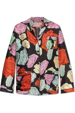 Marni Femme, Blouses et Chemises, Multicolore, Taille: 36 FR Chemise à Motif Floral
